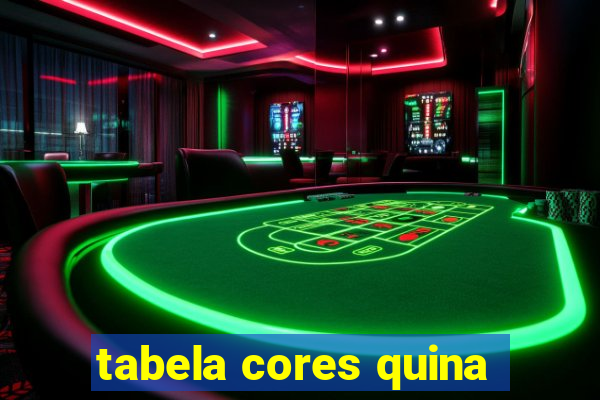 tabela cores quina